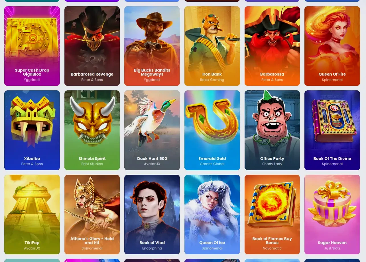 Panoramica dei giochi disponibili su Unique Casino